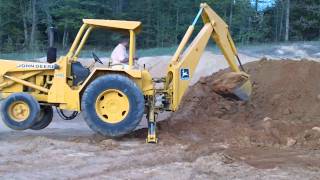 JOHN DEERE BACKHOE FOR SALE DOZER Heavy Equipment [upl. by Assyn]