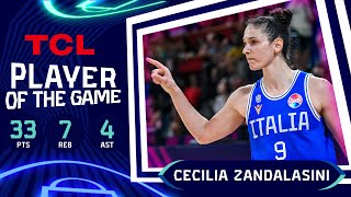 Cecilia Zandalasini 33 PTS  TCL Player Of The Game  Israel v Italy  FIBA EuroBasketWomen 2023 [upl. by Iblehs923]