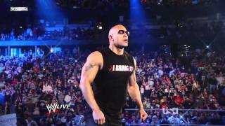 The Rock returns to WWE Raw Regreso de la roca a RAW 2011 [upl. by Ailama]