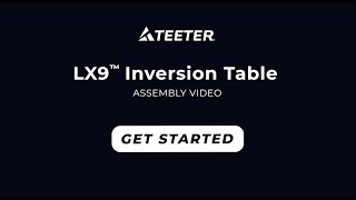 Teeter FitSpine LX9 Assembly Instructions [upl. by Inafetse]