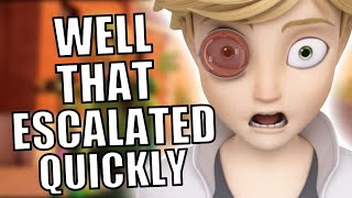 Risk Shadow Moths Final Attack  Part 1⎮Miraculous Ladybug Season 4 Finale Review [upl. by Yroj]