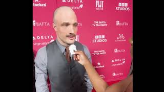 Cosmo Jarvis Shōgun on 2024 BAFTA North Americas TV Tea red carpet [upl. by Restivo]