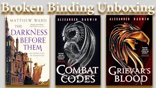 The Darkness Before Them and The Combat Codes Series Broken Bindings Unboxing [upl. by Glendon228]