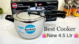 ✨NEW LAUNCH✨Hawkins triply Steel Cooker New Shape 45 Ltr Healthy cookware 2024 [upl. by Doxia713]