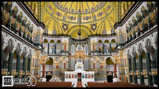 Hagia Sophia as a modern Orthodox church 3D model [upl. by Tamberg983]