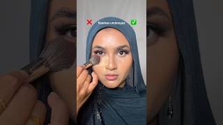 setting powder under eye tutorial settingpowder lauramercier makeuptutorial [upl. by Schulein]