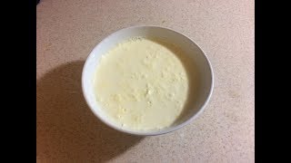 Receta Crema de Leche casera con mantequilla y huevos no es batida  youtube [upl. by Eilata]