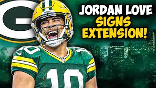 Jordan Love Signs Extension With Packers Full Details [upl. by Yornoc841]