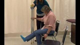 Crutch Gait Training [upl. by Egarton]