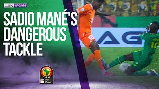 The dangerous tackle by Sadio Mané [upl. by Teferi]