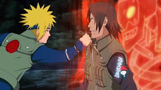 Minato Fights Fugaku Uchiha To Become The Fourth Hokage [upl. by Hairahcaz]