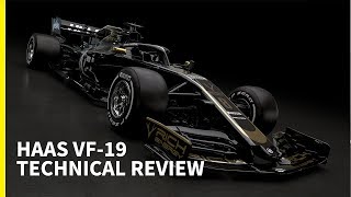 First look at a 2019 F1 car Haas VF19 technical analysis [upl. by Armallas266]