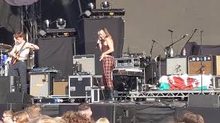 Yonaka quotCliquequot new song live at Single park Swansea [upl. by Limaj94]