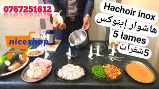 Hachoir inox by Nice Shop Morocco 200dhs [upl. by Hardunn506]