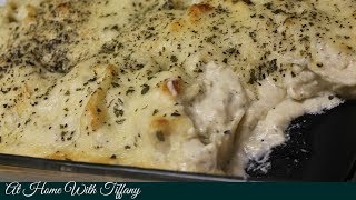 Cheesy Chicken Alfredo Stuffed Shells  Easy Recipes [upl. by Lauralee]