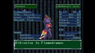 Digimon World 2 How to get Flamedramon [upl. by Matthews]