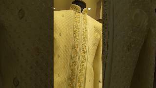 Beautiful groom wedding shrug style look 🤩❤️✨ trending fashion sherwani wedding ytshorts [upl. by Connors20]