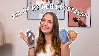 UPDATED CRYSTAL COLLECTION HAUL new unique pieces [upl. by Quent]