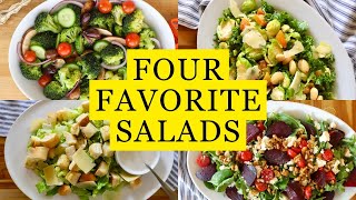 FAVORITE SALADS from Scratch  So easy nutritious and delicious 🥗 [upl. by Yggep]