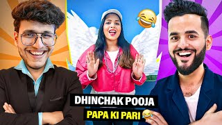 Try Not To Laugh vs My Brother Dhinchak Pooja Papa ki Pari Edition [upl. by Georg198]