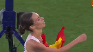 Laura GarcíaCaro ATLETA ESPAÑOLA PIERDE MEDALLA DE BRONCE POR FESTEJAR ANTES DE TIEMPO [upl. by Hurley]