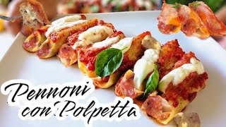 PENNONI ALLA NORMA con melanzane e mozzarella di bufala 🍆 Primo piatto 🍆 Cannelloni to the norm [upl. by Defant950]