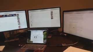 MacBook Pro 13quot 3 External Monitors [upl. by Attelrahs]