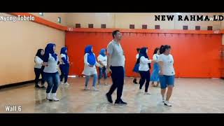 Nyong Tobelo line dance choreo Caecilia Maria Fatruan INA [upl. by Latif]