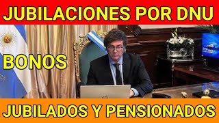 AUMENTO por DNU Y BONO❗ jubilados y PNC de la anses Enero del 2024 [upl. by Cecily554]