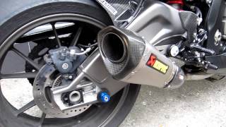 S1000RR  Akrapovic Evolution full systemShort pipe by wwwahlamcomhk [upl. by Arun]