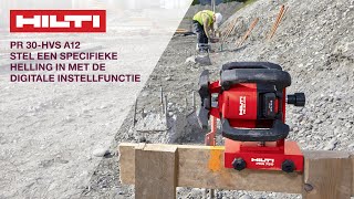 OVER maatvoering met de Hilti PR 30 HVS roterende laser afschot [upl. by Notliw]