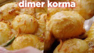 How to make Dimer Korma recipe [upl. by Haisej]