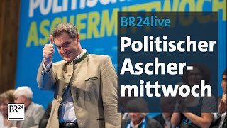 Politischer Aschermittwoch Die Highlights  BR24live [upl. by Anirda]