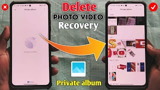 Mi gallery private album delete photo Recovery  private album se delete huye photo wapas kaise laye [upl. by Okuy]