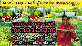 വീട്ടിലെചെടി വിറ്റ് ലക്ഷങ്ങൾ സമ്പാദിക്കാം  Garden Tips in Malayalam  mannuthy  flower pots making [upl. by Aztilay]