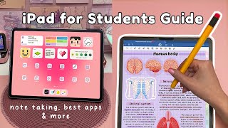 iPad for Students ✏️ note taking best apps tips amp accessories [upl. by Afirahs440]