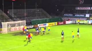 Kurzawa celebrates a bit too soon Sweden  France U21 [upl. by Appleby]