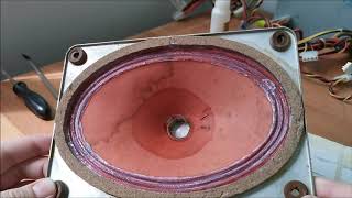 How to repair a vintage speaker with a rubbing voice coil 🔊 [upl. by Naltiak]