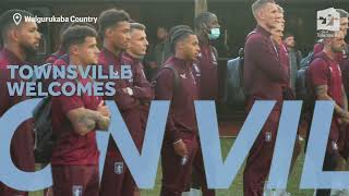 Townsville Welcomes Aston Villa FC  19 July 2022 [upl. by Orelie]