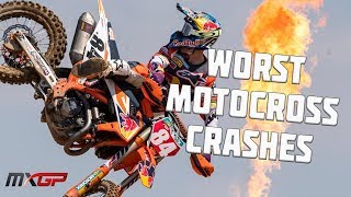 Worst Motocross Crashes  MXGP 2019 amp 2018 [upl. by Ynnal]