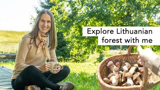 Mushroom foraging in Lithuanian forest [upl. by Carlee]