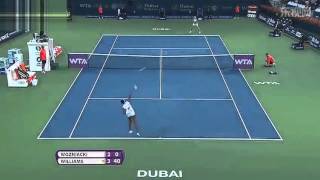 Caroline Wozniacki vs Venus Williams  Full Highlights  Dubai Tennis Championships 2014SF [upl. by Ellennoj]