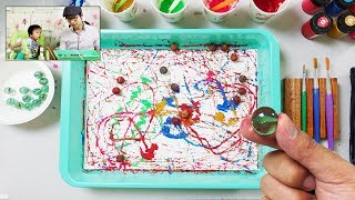 Painting with Marbles  Simple and Easy Art [upl. by Nevaeh22]