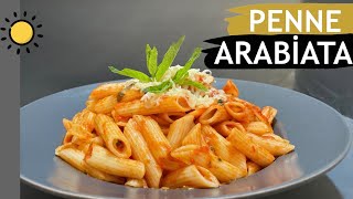 Domates Soslu Acı Makarna Penne Arabiata  Soslu Makarna Tarifi [upl. by Vocaay759]