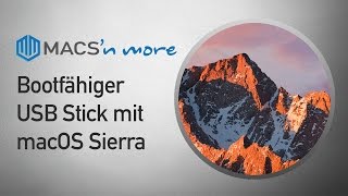 Bootfähiger macOS Sierra USB Stick direkt auf dem Mac erstellen – Anleitung DEUTSCH [upl. by Leiram]