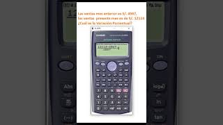 Variación Porcentual con calculadora CASIO  Porcentajes   Ejercicios Variación Porcentual  ✅✅✅ [upl. by Nnilsia]