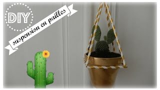 DIY  Une envie de suspendre mes plantes avec des PAILLES [upl. by Stewardson197]