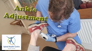 Chiropractic Activator Ankle Adjustment [upl. by Euhc]