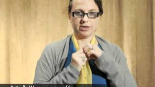 wwwScarfTipscom  How To Tie A Scarf Butterfly Wrap [upl. by Eniamzaj806]