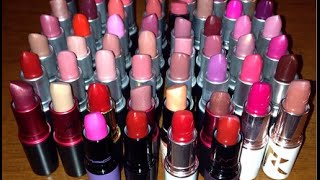 MAC Lipstick Collection with Lip Swatches [upl. by Nathanil]